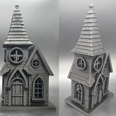 Chụp đèn LED Cây Nến Hình Ngôi Nhà Ma Ám