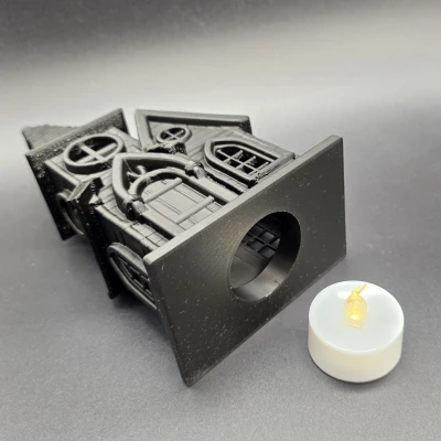 Chụp đèn LED Cây Nến Hình Ngôi Nhà Ma Ám