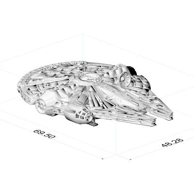 Mô hình Con tàu Thiên niên kỷ Tỷ lệ 1:500