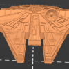 Mô hình Millennium Falcon 3D chi tiết cao, in nguyên khối - Thumbnail 10