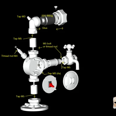 Đèn Bàn Phong Cách Steampunk