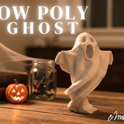 Tượng Ma Phong Cách Low-Poly