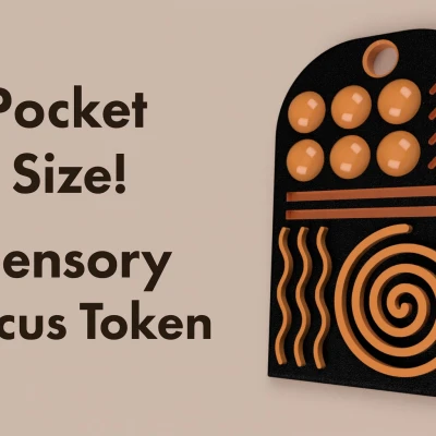 Cảm Giác Tập Trung - Token Kích Cỡ Túi - Bộ Sưu Tập Fidget Im Lặng