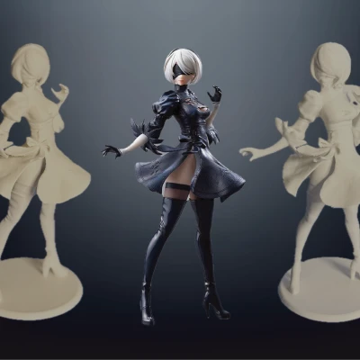 Nier Automata YoRHa No. 2 Typ B 2B Cô Gái Anime