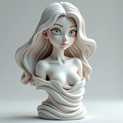 Tượng Ngực Nữ Phong Cách Anime Tinh Tế