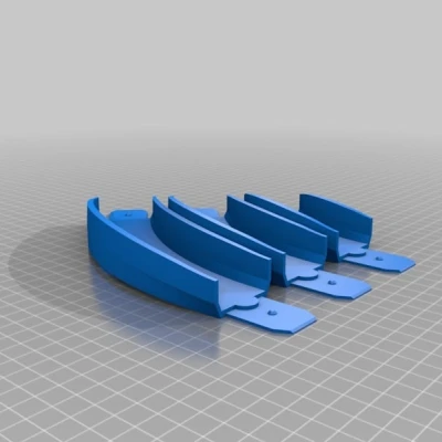 Khúc cua Hot Wheel 45 độ, Nghiêng 5 độ có Bộ nối Cải tiến (Bán kính 100mm, 150mm, 200mm)