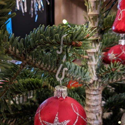Móc Treo Trang Trí Giáng Sinh, Móc Treo Bóng, Móc Chữ S, Móc Treo Nhanh Trang Trí Cây Thông