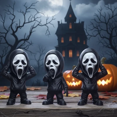 Ghostface - Mô Hình Tượng Trưng "Không Thấy, Không Nghe, Không Nói"