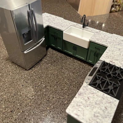 Tủ Lạnh Nhà Búp Bê Tỉ Lệ 1:12