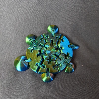 Rùa Fidget Khớp Nối Co Giãn In Liền