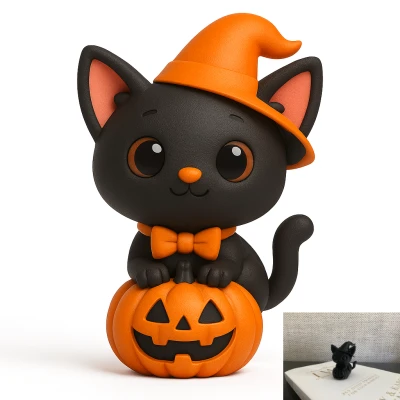 Mèo Halloween Dễ Thương