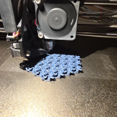 Vải Lục Giác Flex - In Liền Và Khớp Nối Hai Mặt