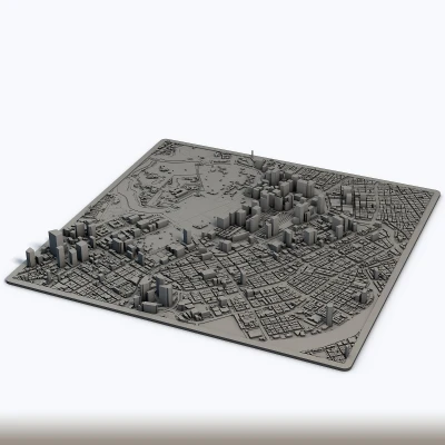 Mô Hình 3D Thành Phố Tokyo Nhật Bản - Cảnh Quan Đô Thị In Được - Kiến Trúc Siêu Đô Thị Nhật Bản