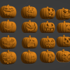 Bộ 16 Bí Ngô Kinh Dị - Bộ Mẫu In 3D Halloween - Thumbnail 1