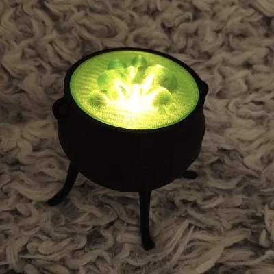 Vạc Lửa Lòe Lẹt Tealight – Trang Trí Halloween