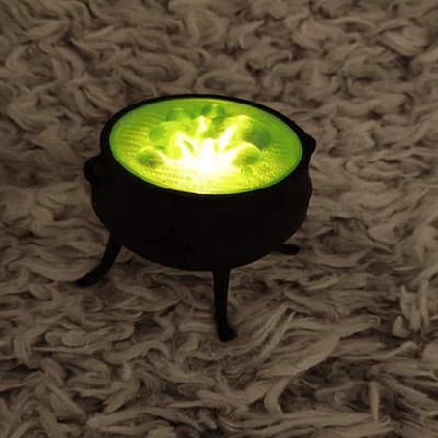 Vạc Lửa Lòe Lẹt Tealight – Trang Trí Halloween