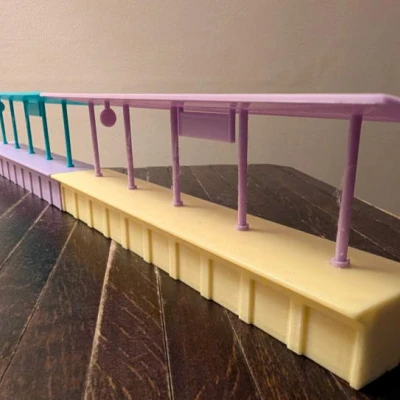 Sân ga Tàu hỏa H0, Bahnsteig Eisenbahnstation 1:87