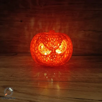 Trái Bí Ngô Halloween Voronoi | Kiểu Jack Skellington Cách Điệu