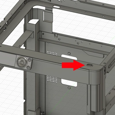 Nắp Bịt Hộp Máy in Bambulab P1S P1P