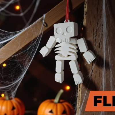 Bộ Xương "Skeleton Helloveen - flex" Treo Tường