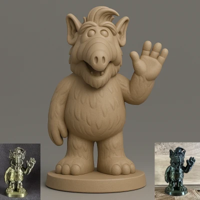 Alf - Gordon Shumway - Mô Hình 3D Độc Đáo