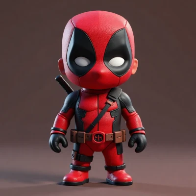 Tượng Deadpool Mini Dễ Thương