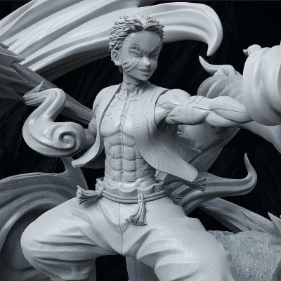 Mô Hình 3D Akaza - Demon Slayer
