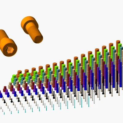 Hàng Trăm Ốc Lục Giác Metric Đầu Trụ M2 đến M64