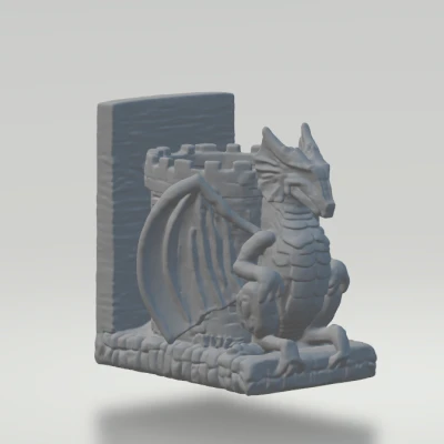 Hộp Đựng Bút Lâu Đài Rồng – Mô Hình Fantasy In 3D Trang Trí Bàn