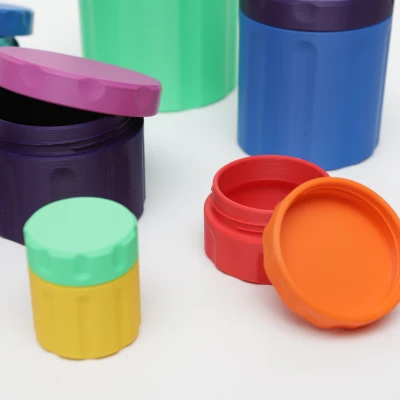 Hộp tròn 02 - Rãnh (Parametric)