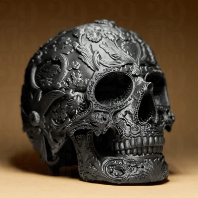 Hộp Sọ "Ornamental Dia Dos Muertos" Trang Trí