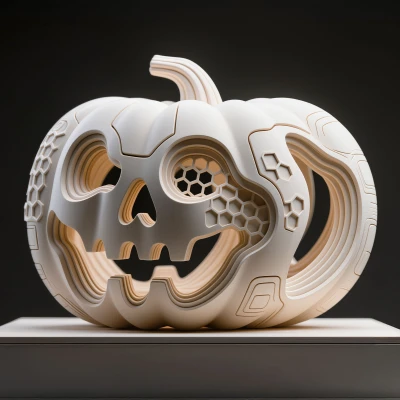 Bí Ngô, Tượng Lục Giác (Halloween) - Mẫu Trang Trí Độc Đáo