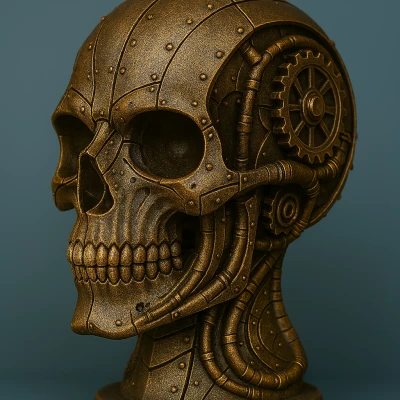 Tượng Đầu Lâu Steampunk