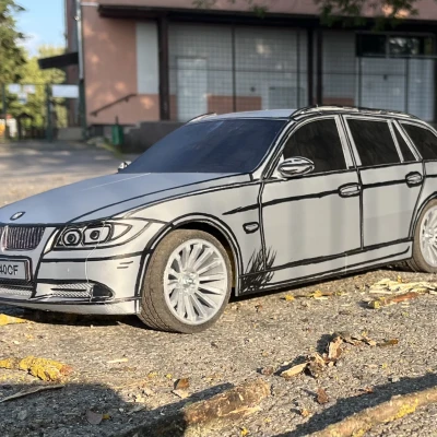 Xe RC BMW E91 Tỉ Lệ 1:7 Tự Làm Siêu Tiết Kiệm