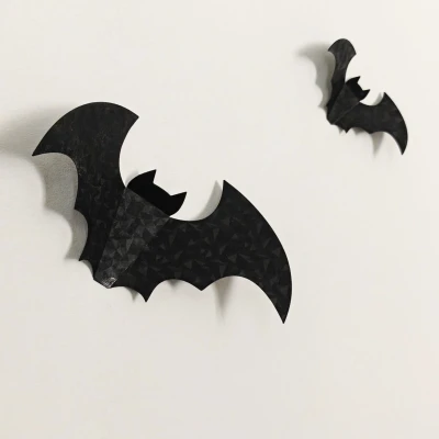 Trang Trí Tường Halloween Hình Dơi - Dơi Origami