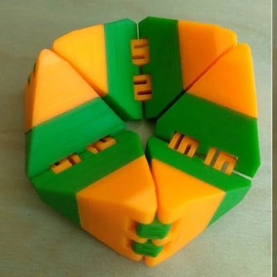 Flexagon fidget, dễ in