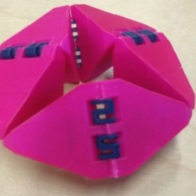 Flexagon fidget, dễ in