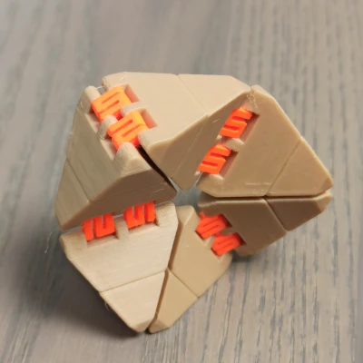 Flexagon fidget, dễ in