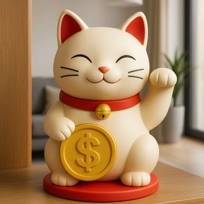 Mèo Thần Tài Maneki-neko May Mắn $