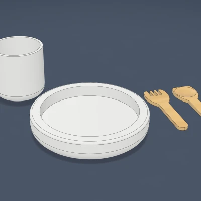 Bộ Đồ Chơi Bếp Ăn Cho Trẻ Em – Mẫu In 3D