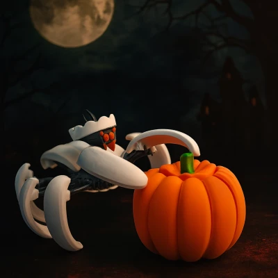 Nhện Bí Ngô Biến Hình