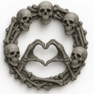 Vòng hoa cửa Halloween