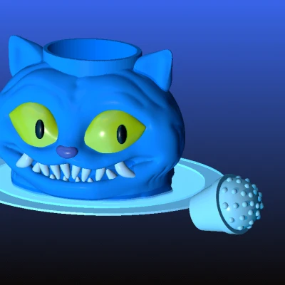 Chân Đựng Bút Hổ Derpy - Mô Hình In 3D