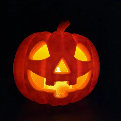 Chân nến LED Jack-o'-Lantern Cổ Điển có Nắp