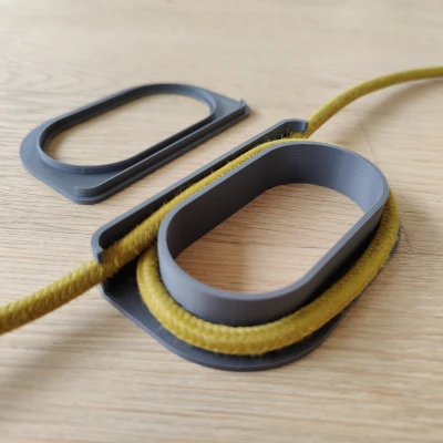 Phụ kiện rút ngắn dây đèn thả trần thiết kế mượt mà. Dùng được FreeCad