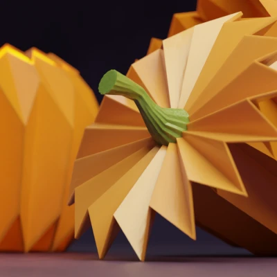 Bí Ngô Hình Học Halloween