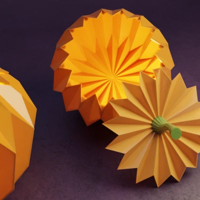 Bí Ngô Hình Học Halloween