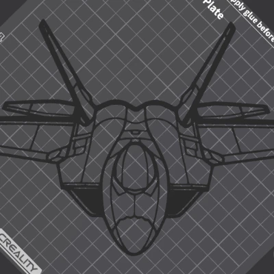 Nghệ Thuật Treo Tường F-22 Raptor Góc Cạnh