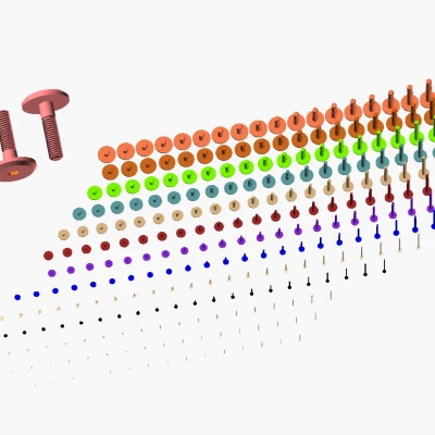 Trăm loại ốc vít đầu bằng lục giác chuẩn metric M1.6 tới M64