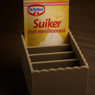 Hộp Đựng Gói Gia Vị Làm Bánh – Lưu Trữ Nhà Bếp In 3D